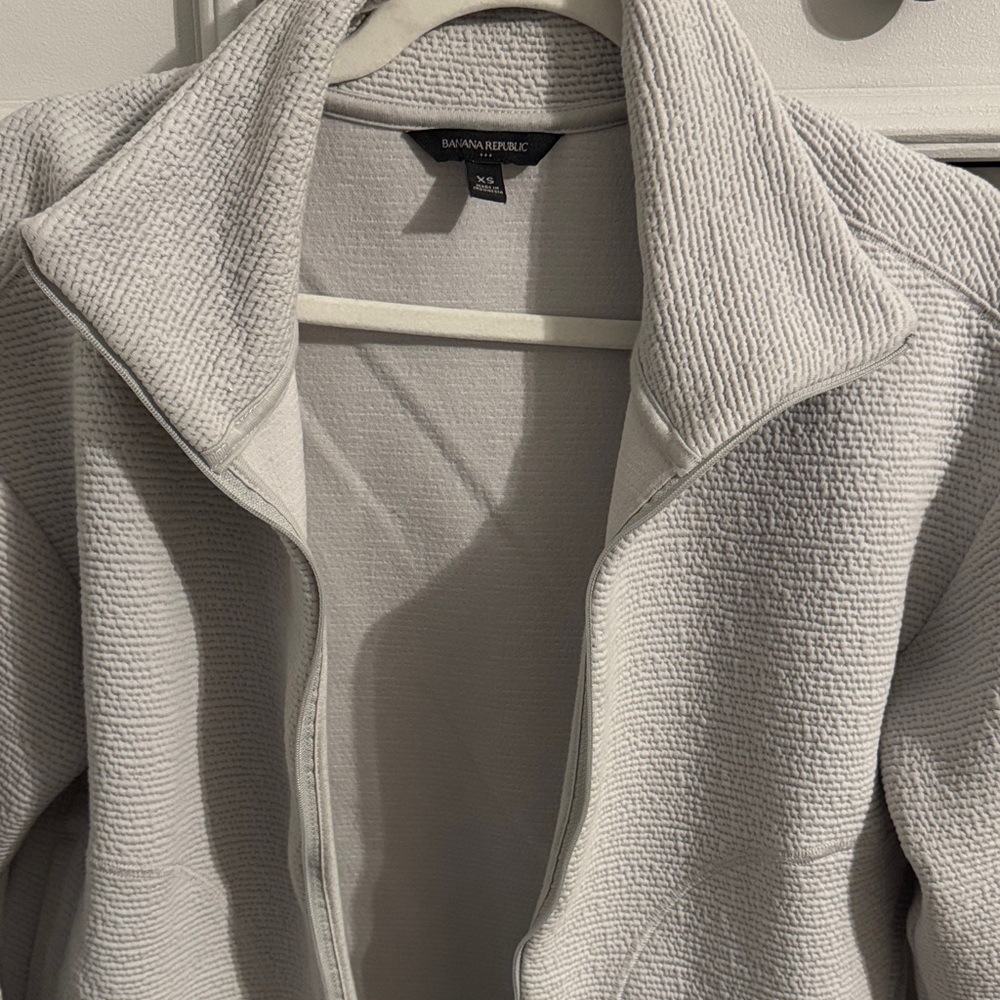 Banana Republic Women's Cream Teddy Jacket